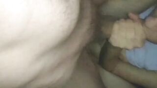 Blonde milf sucks cock with cum in her mouth