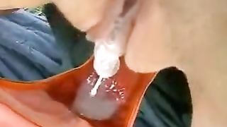 Mutandine schizzate di sperma