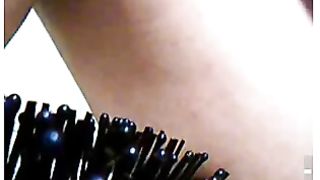 Figa e grandi tette di studentessa solista in cam