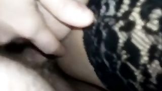 Puttana super viziosa in calze nere