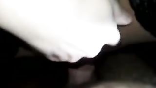 Puttana super viziosa in calze nere