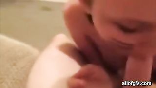 Pompino in POV da bella ragazza amatoriale