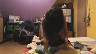 Very sexy college girl facesitting