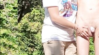 Sega estiva abbastanza breve con abbastanza gettata di sborra