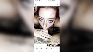 Anteprima del video: Pompinara rossa lo succhia in diretta