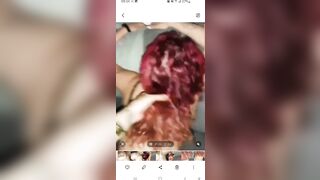 Pompinara rossa lo succhia in diretta