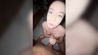 Magnifica fidaznata che ingoia tutta la sborra