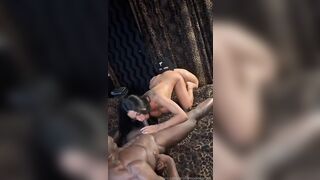 Bruna italiana scopata dal negro e da amico comune maiale