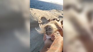 Ieri in spiaggia la troia lo succhiava