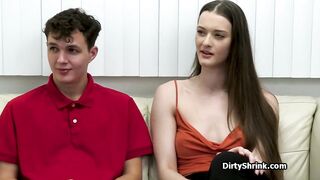 Tall hottie fucked while licking milf doctors tits