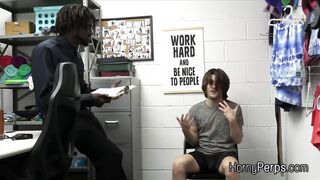 Throating and riding mall cops big black dick