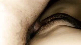 Bel cazzo italiano curvo nella figa pelosa