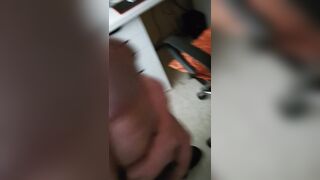 Teasing my cock with a slow jerking session