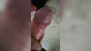Teasing my cock with a slow jerking session