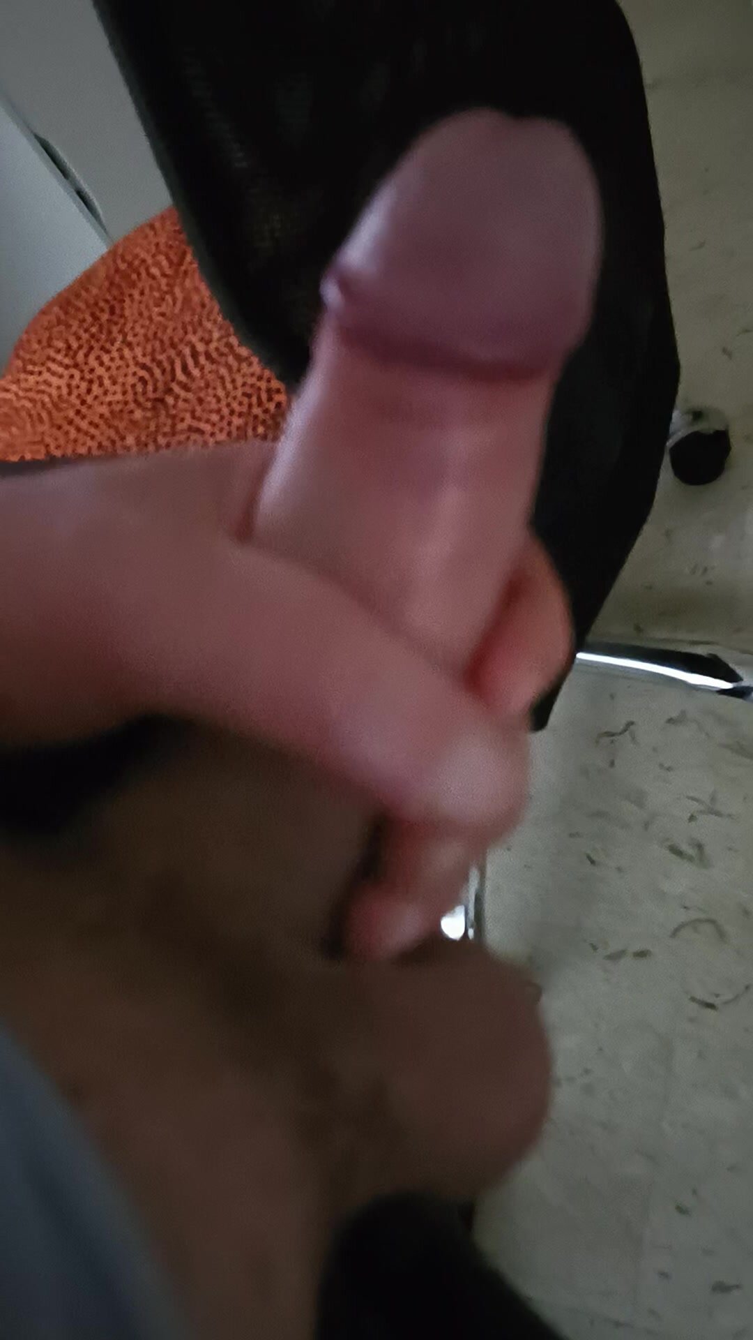 Teasing my cock with a slow jerking session