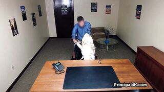 Mature chemistry teacher rides dick