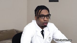 Black milf rides principal and milks bbc